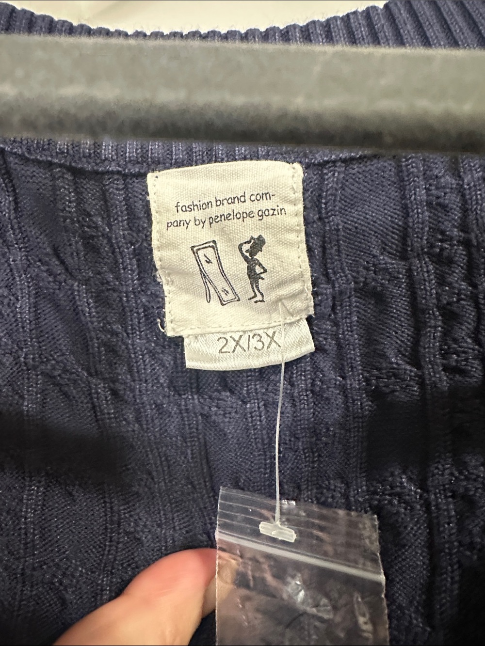 Fashion Brand Company Viscose Cableknit Vest 2x/3x - Picture 4 of 6
